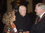 Board President Fran Travisano and Board Member Fr. Gerry O�Rourke with Councillor Wallace Browne, the Lord Mayor of Belfast, November 2005