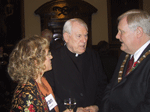 Board President Fran Travisano and Board Member Fr. Gerry ORourke with Councillor Wallace Browne, the Lord Mayor of Belfast, November 2005