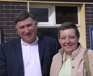 Paddy and Mary Breslin in Greencastle, County Donegal, September 2005