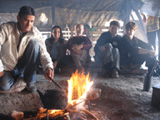 Rahat, Israel: Traditional  Bedouin Coffee Preparation, April 2006