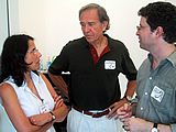 Maha with program leaders Michael Johnston and Allan Cohen