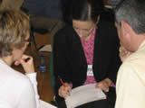 Breidge Gadd speaking at the 2006 School for Leadership Conference